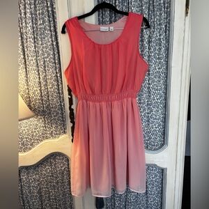 Karen Rogers Sleeveless Pink Ombre Dress